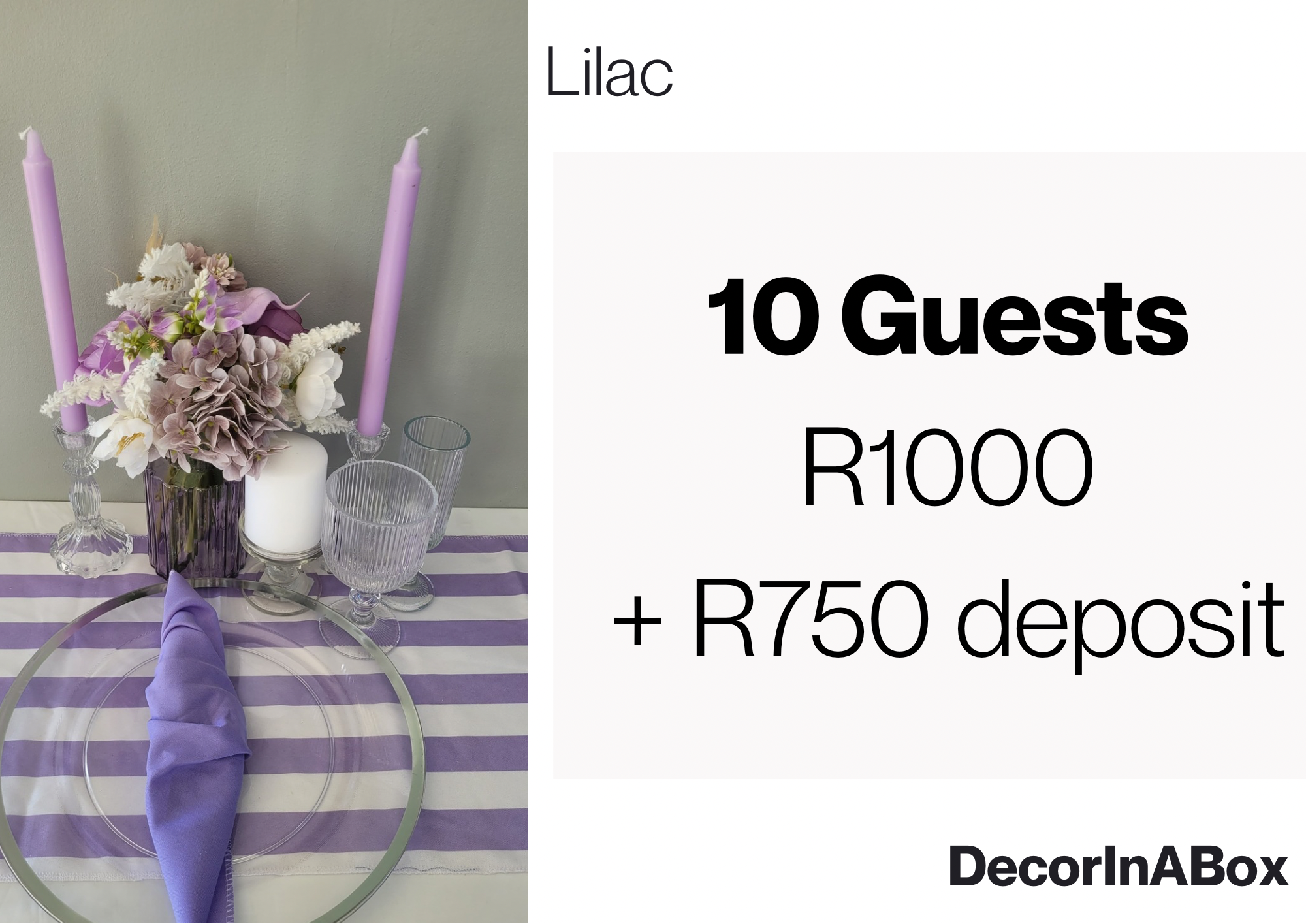 10 guests Lilac