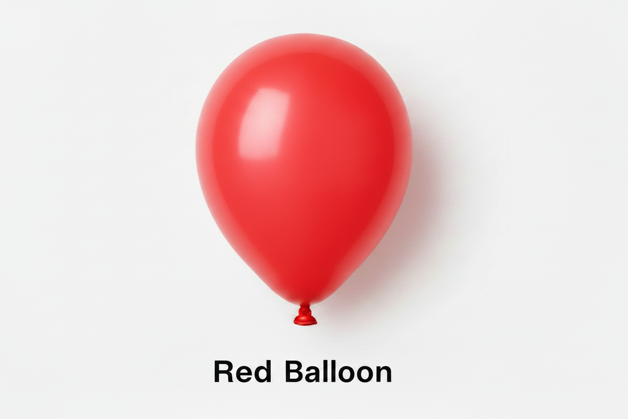 100 12 inch Balloons - Red