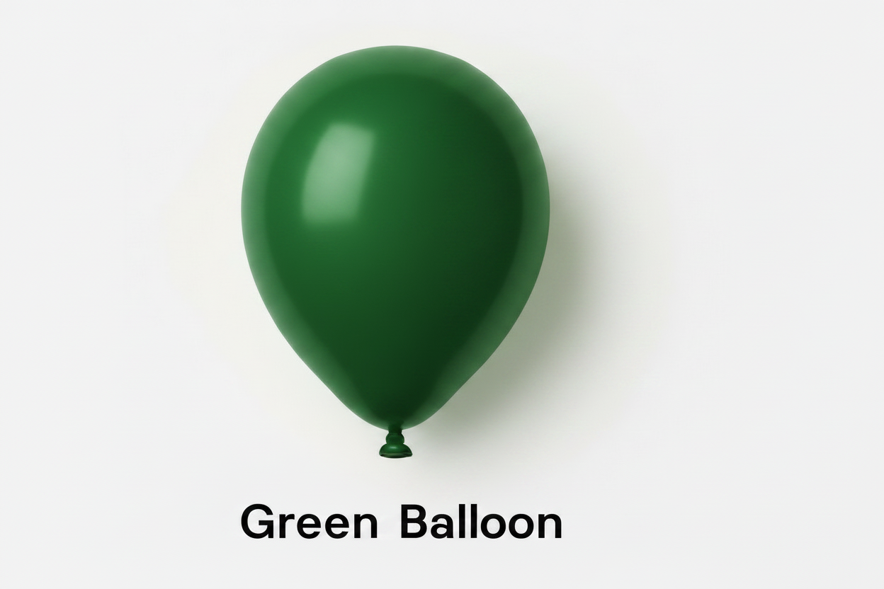 100 12 inch Balloons - Green