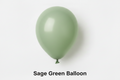 100 12 inch Balloons - Sage Green