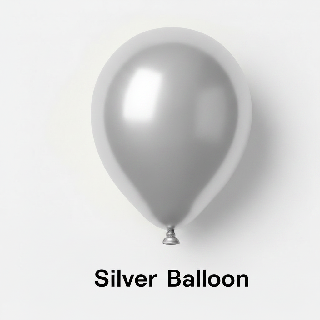 100 Balloons - Silver