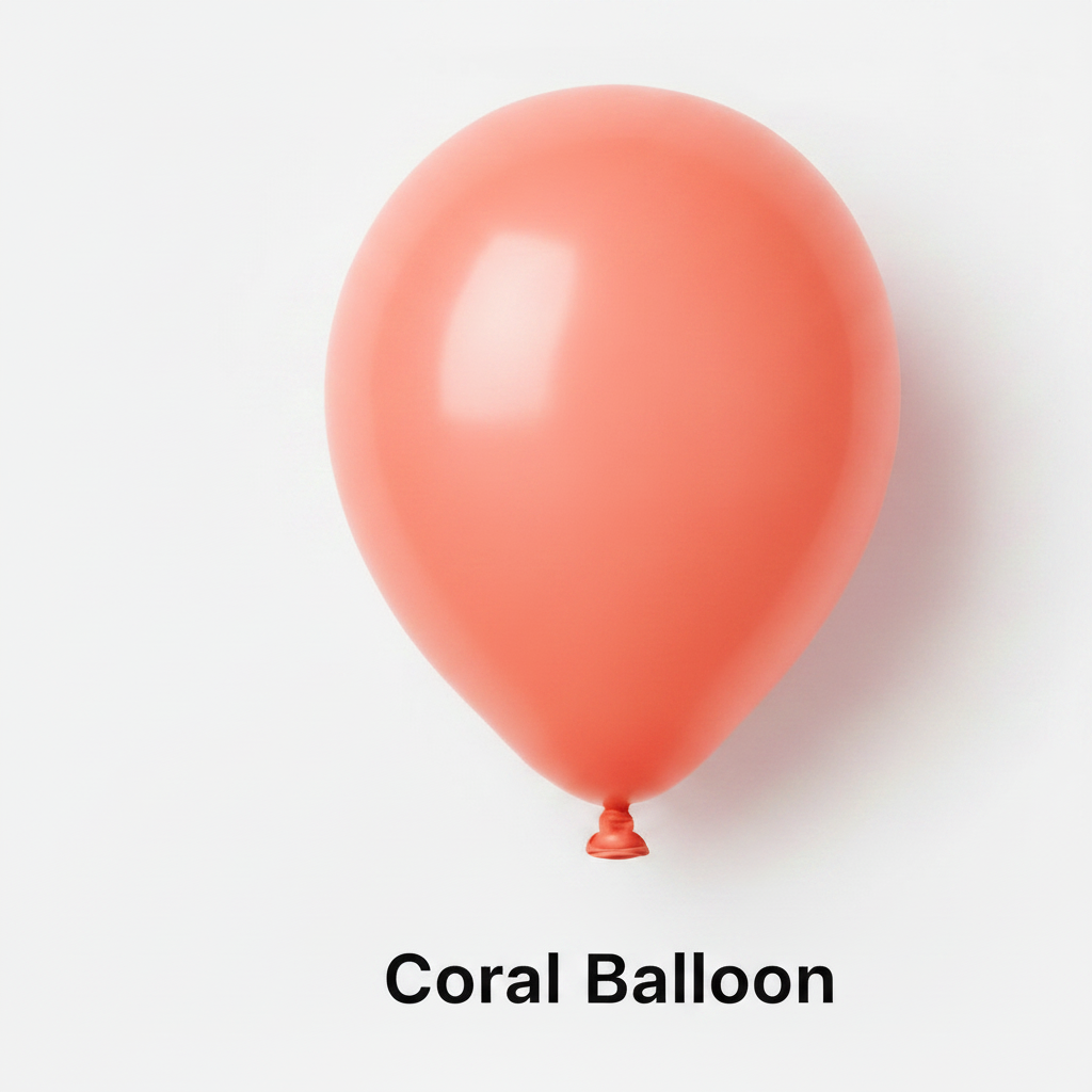 100 12 inch Balloons - Coral
