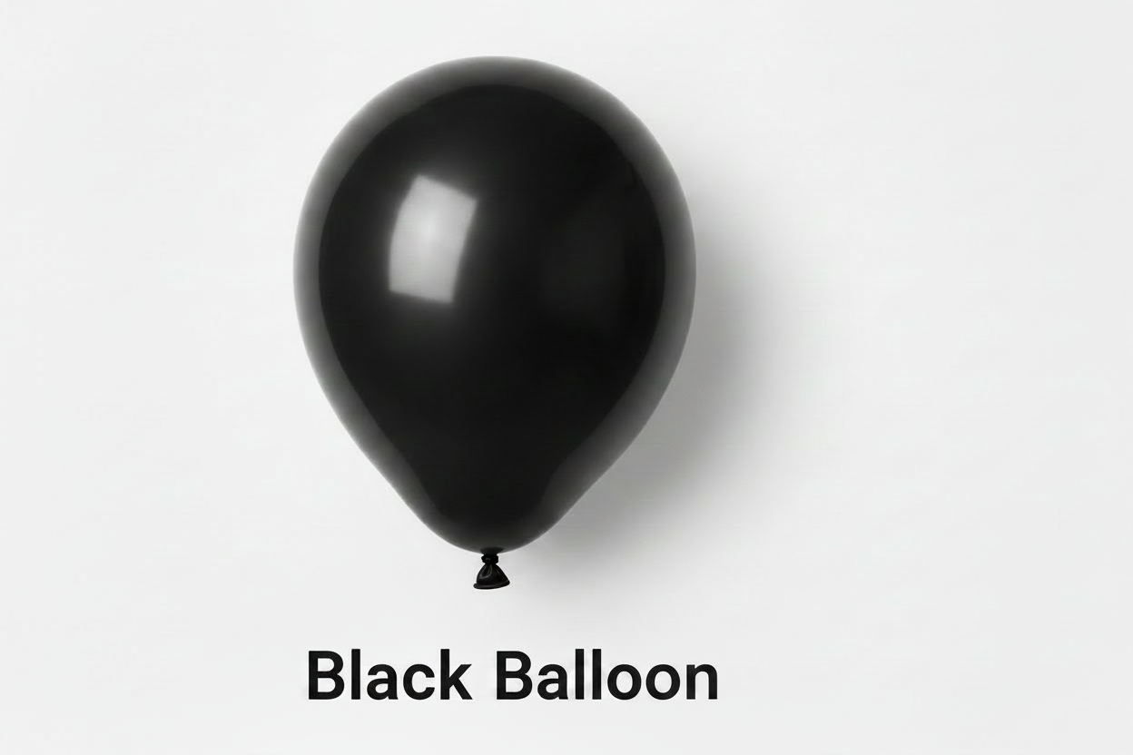 100 Balloons - Black