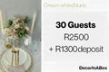 30 guests White and Cream decor